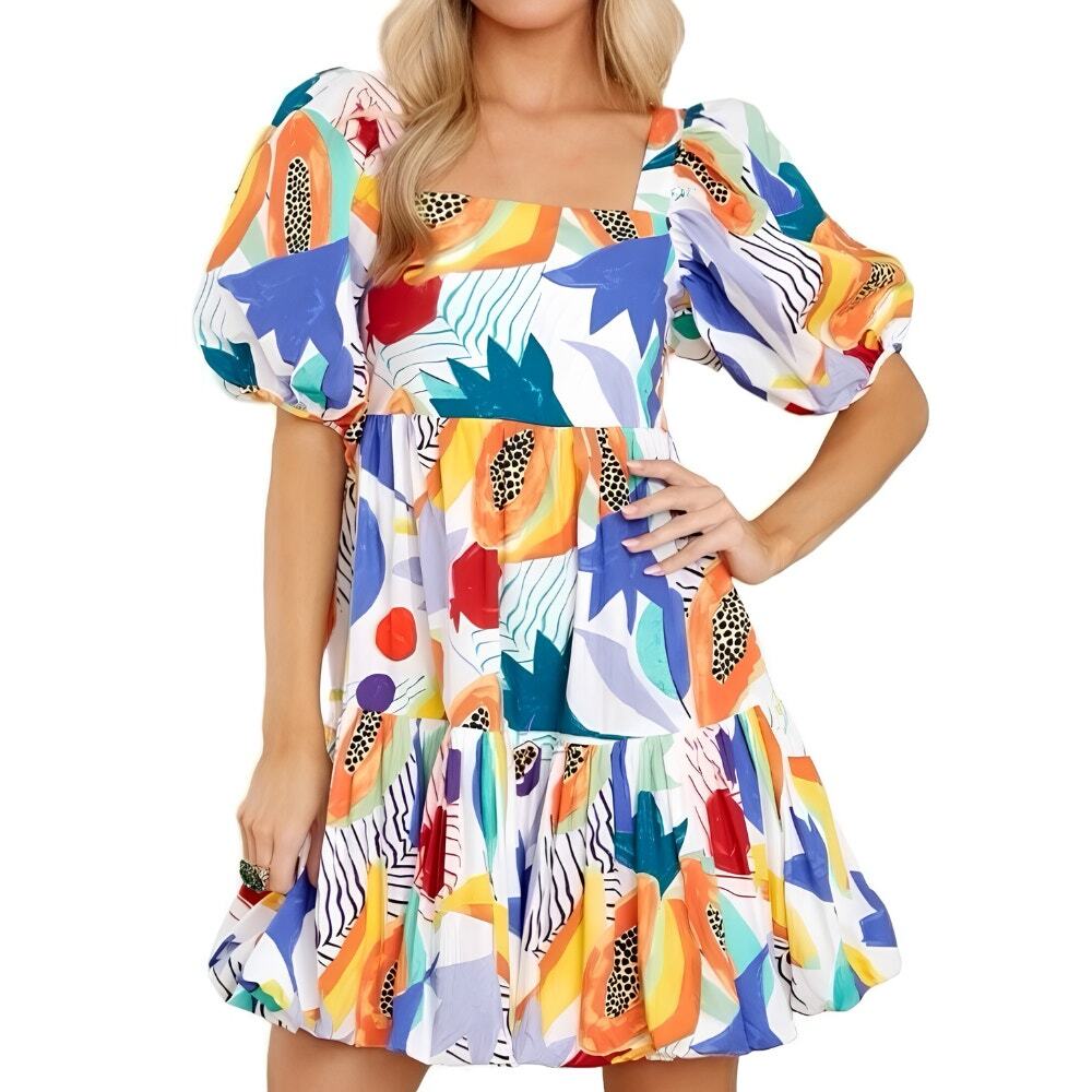 OLIPHANT Papaya Print Dress Size XS NWT Retail $198 Tuckernuck
